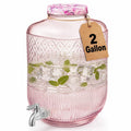 2 Gallon Glass Drink Dispenser W618