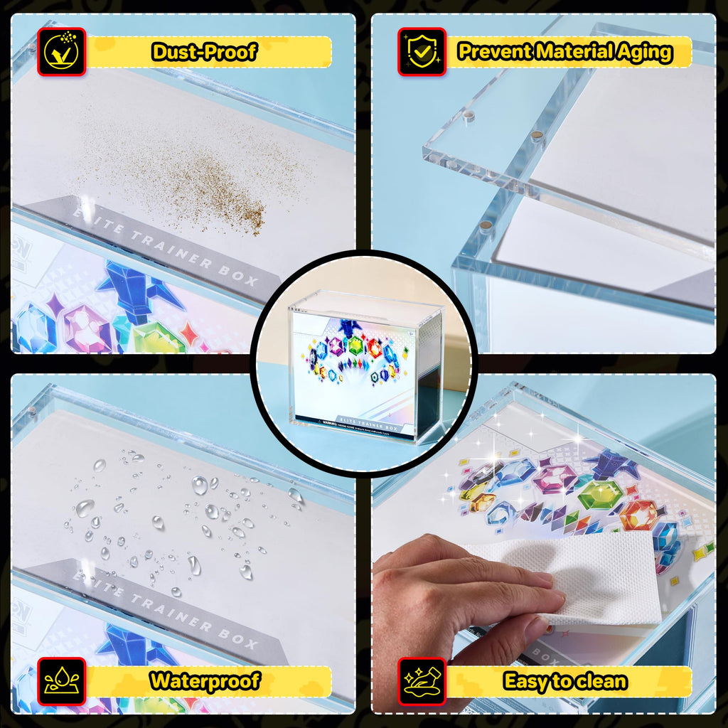 2 PCS 5mm Clear Acrylic Display Case G76244
