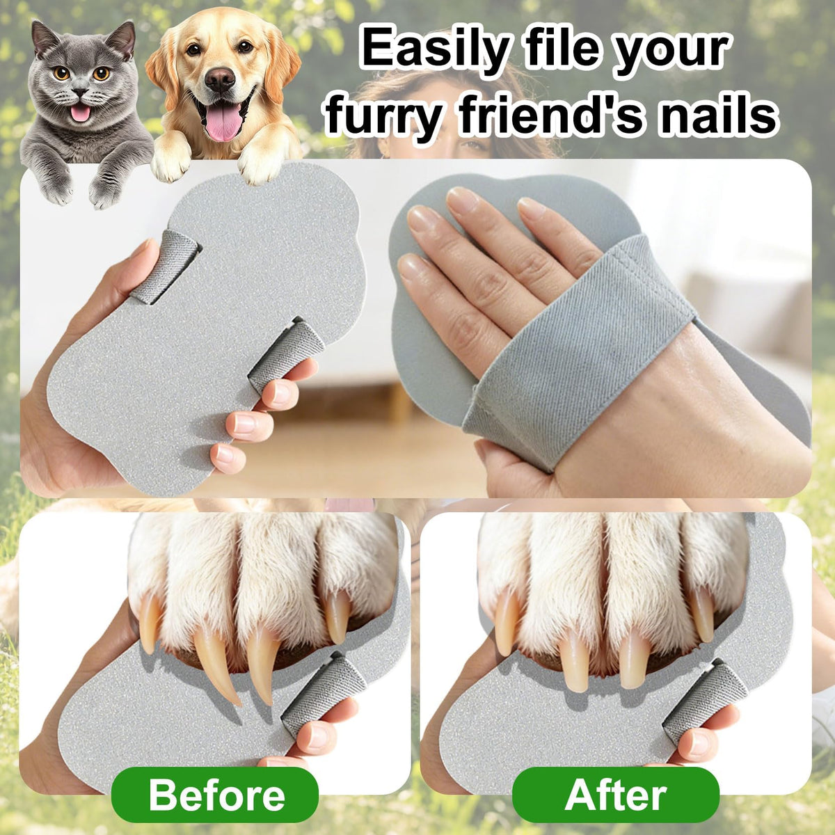 Dog Nail Scratch Board with Hand Strap Q404