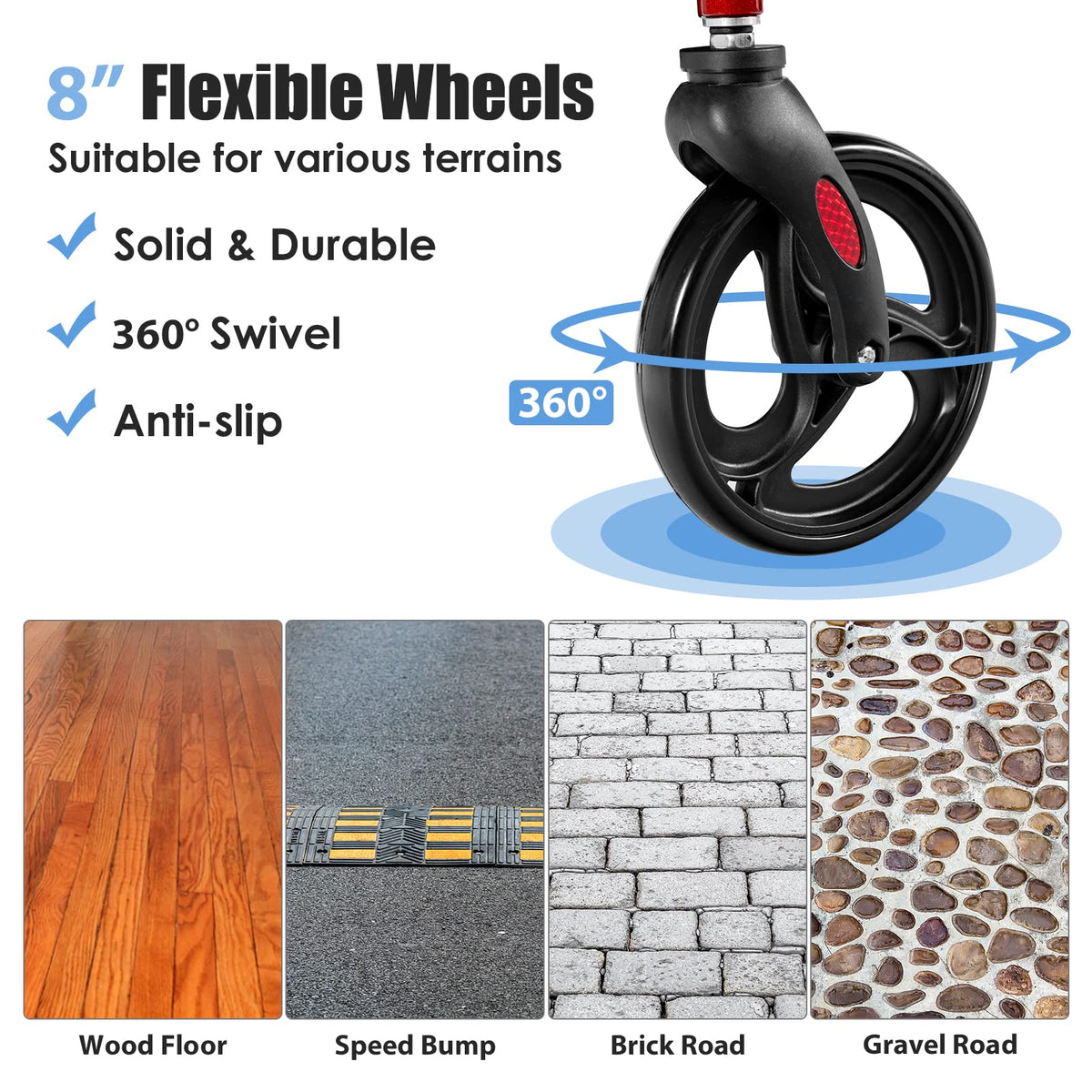2-in-1 Aluminum Rollator Walker with Seat Z32250