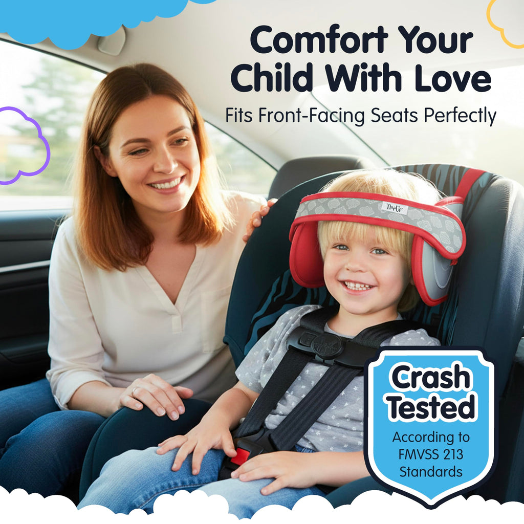 Car Seat Head Support for Toddler Red D605403
