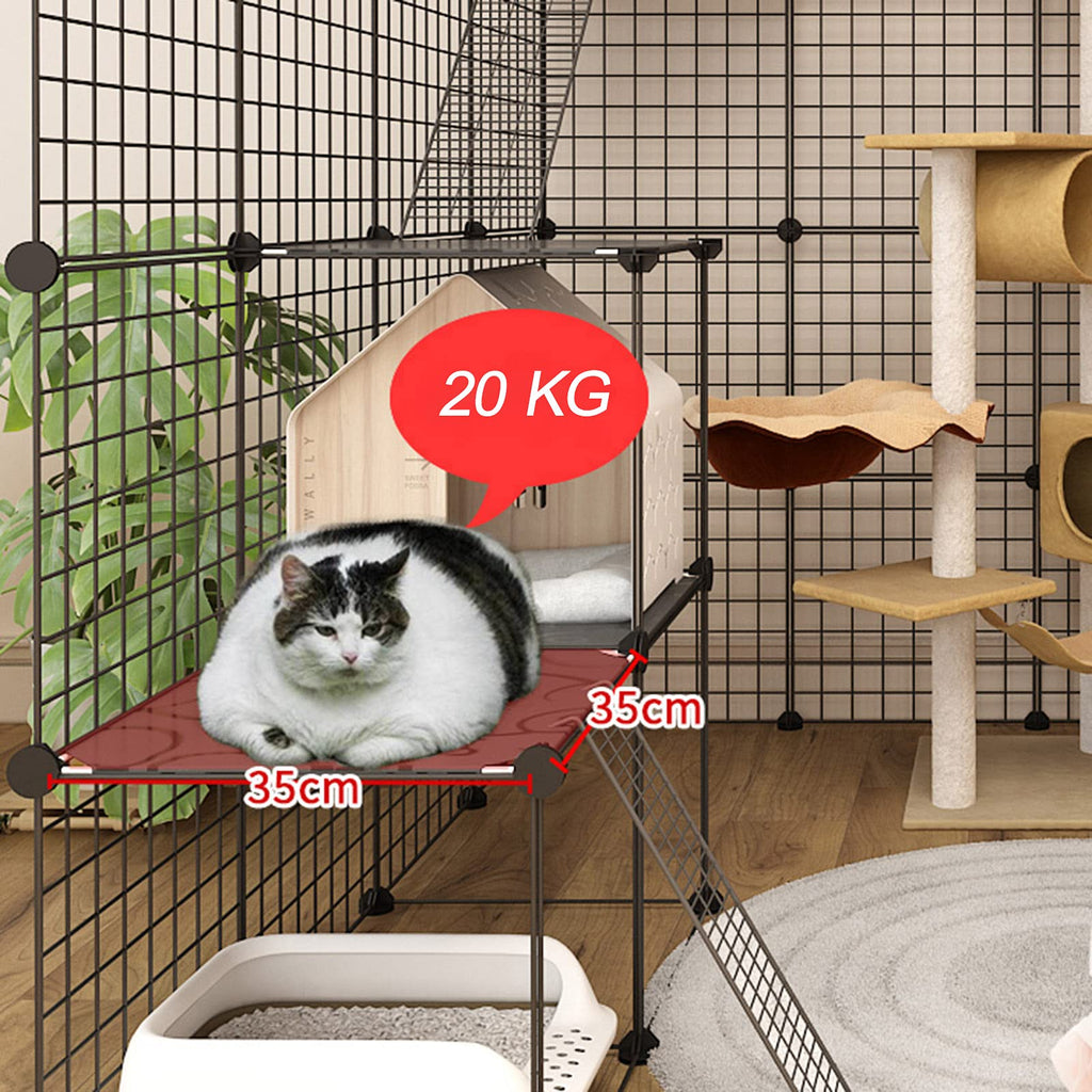 Metal Wire Cat Cage Indoor Playpen Kennel Crate C958