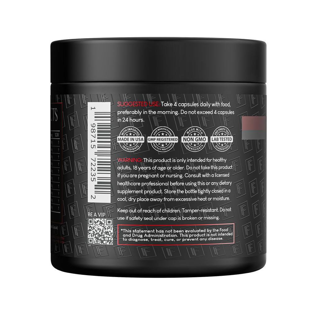 Nitric Oxide Booster with L-Citrulline, L-Arginine, CoQ10 & Resveratrol - 120 Capsules L340818