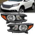 Black Halogen Headlights Assembly B687