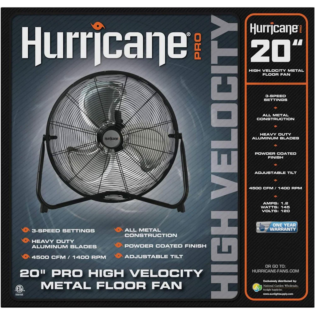 Black 20in 3 Speeds Floor Fan 2 Pack K966