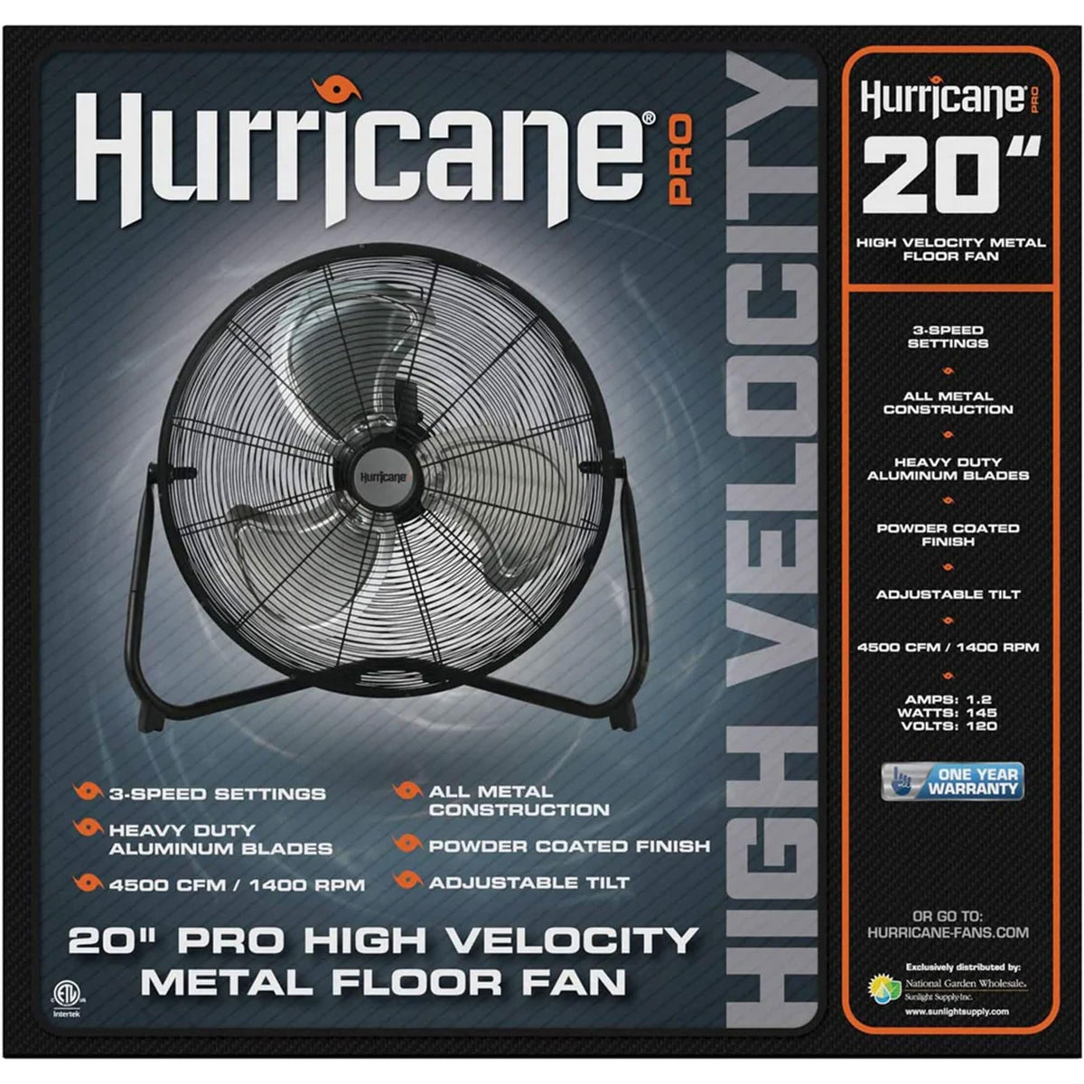 Black 20in 3 Speeds Floor Fan 2 Pack K966