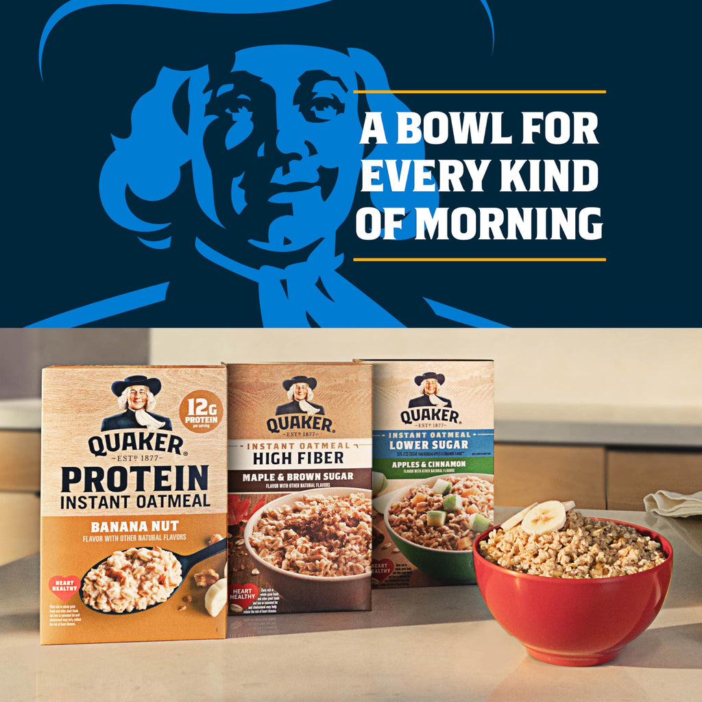 Organic Maple & Brown Sugar Instant Oatmeal, 8 Packets (6 Boxes) G83078
