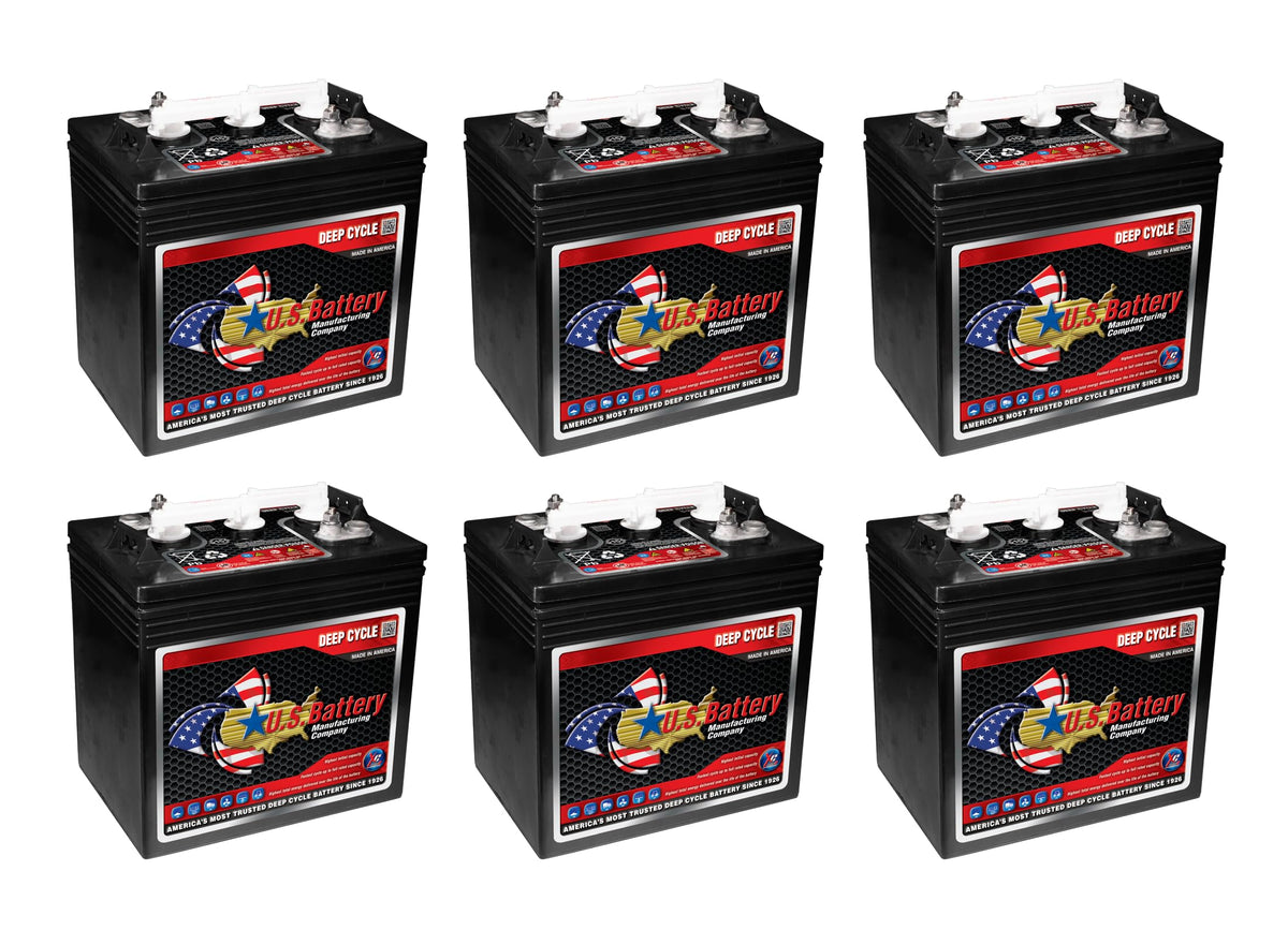 6V Deep Cycle Battery, Pack of 6 D538766