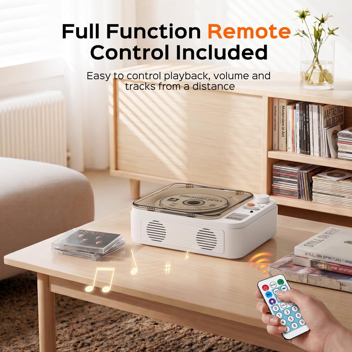 Portable CD Player with Bluetooth J8328