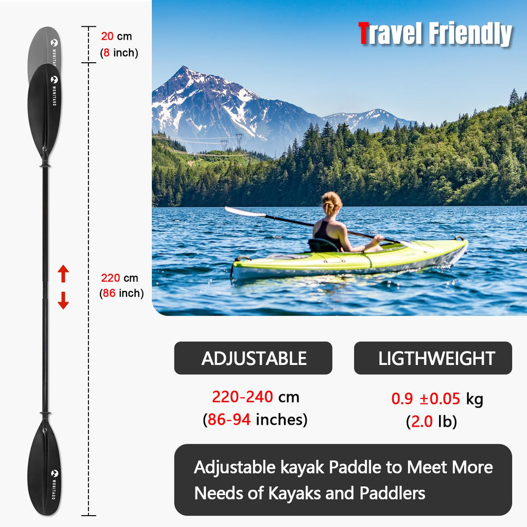 Adjustable Lightweight Carbon Fiber Kayak Paddle Z7265