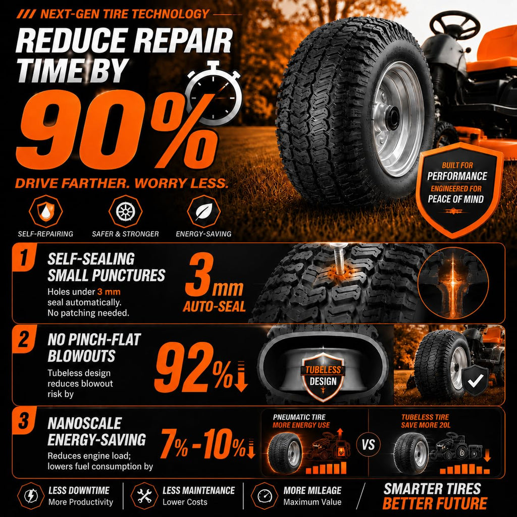 2 Pack 15x6.00-6nhs Tubeless Lawn Mower Tires and Wheel B445896