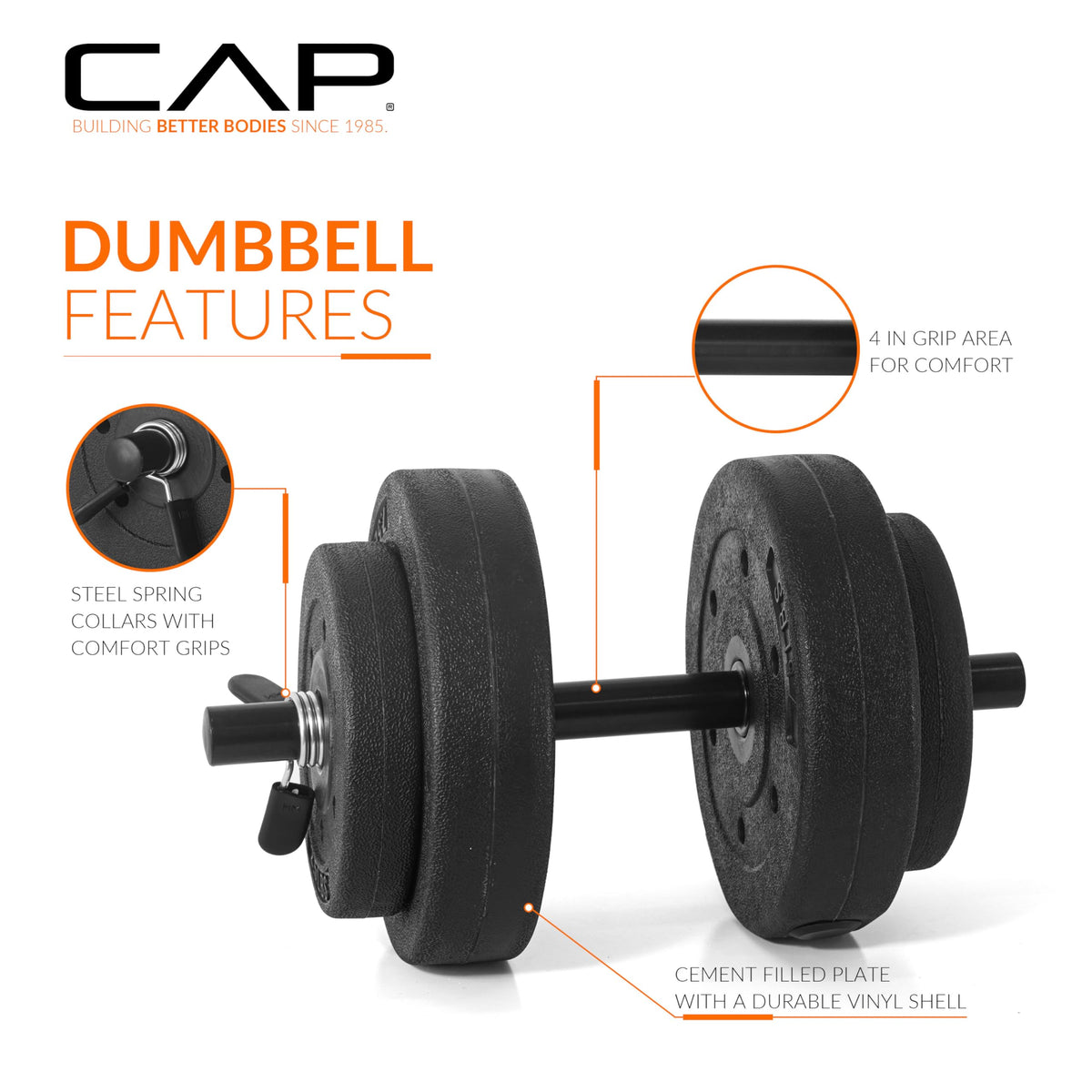 40 LB Adjustable Cement Dumbbell Set K186004