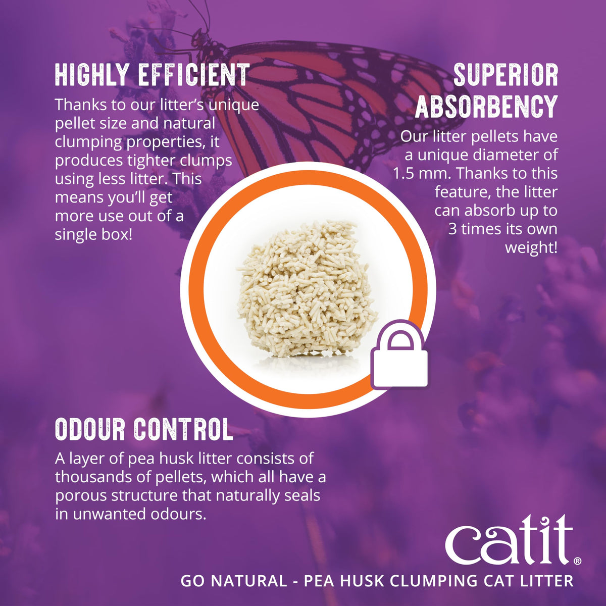 Pea Husk Clumping Cat Litter 12.3 lb O4165