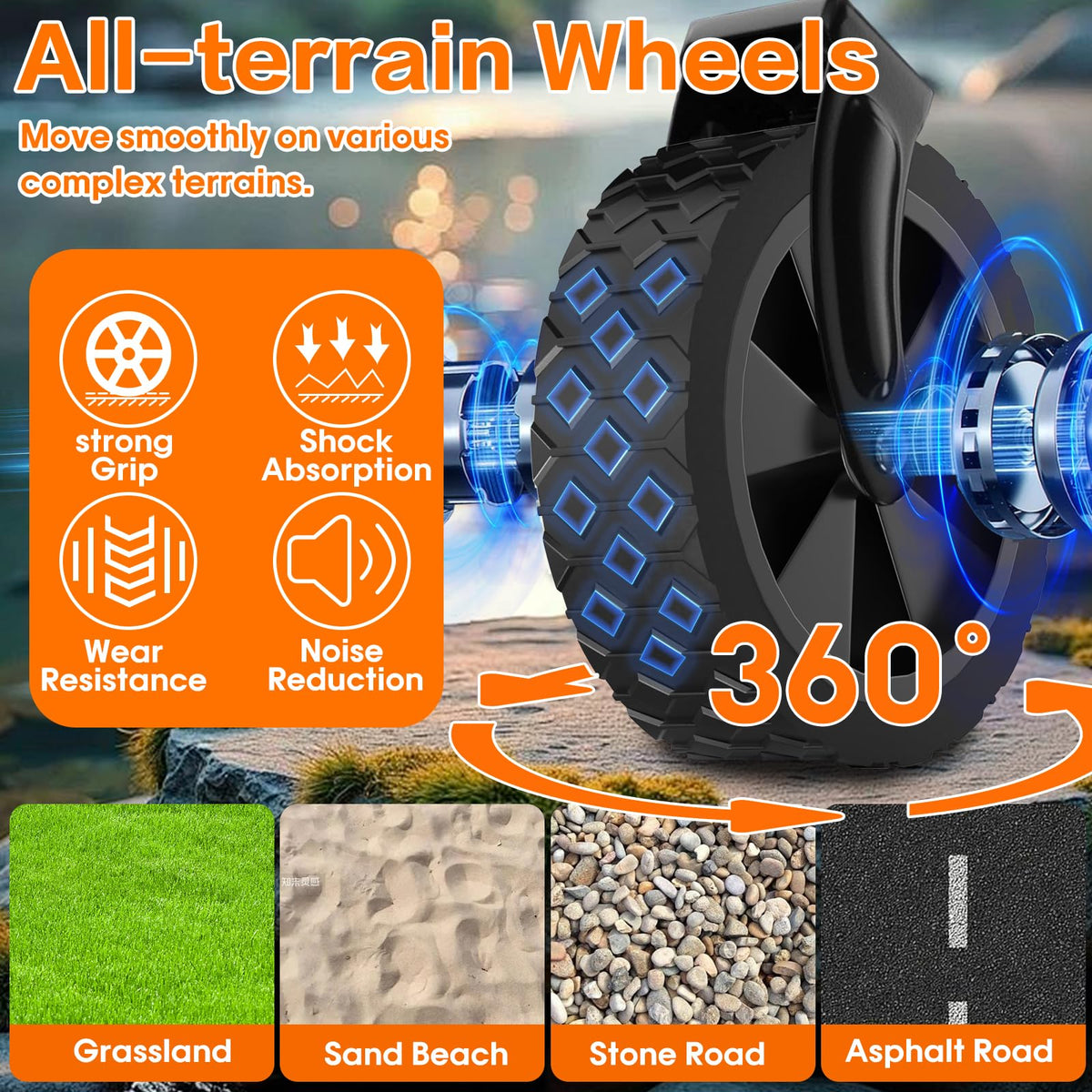 Foldable Heavy Duty Wagon with Wheels Z7293