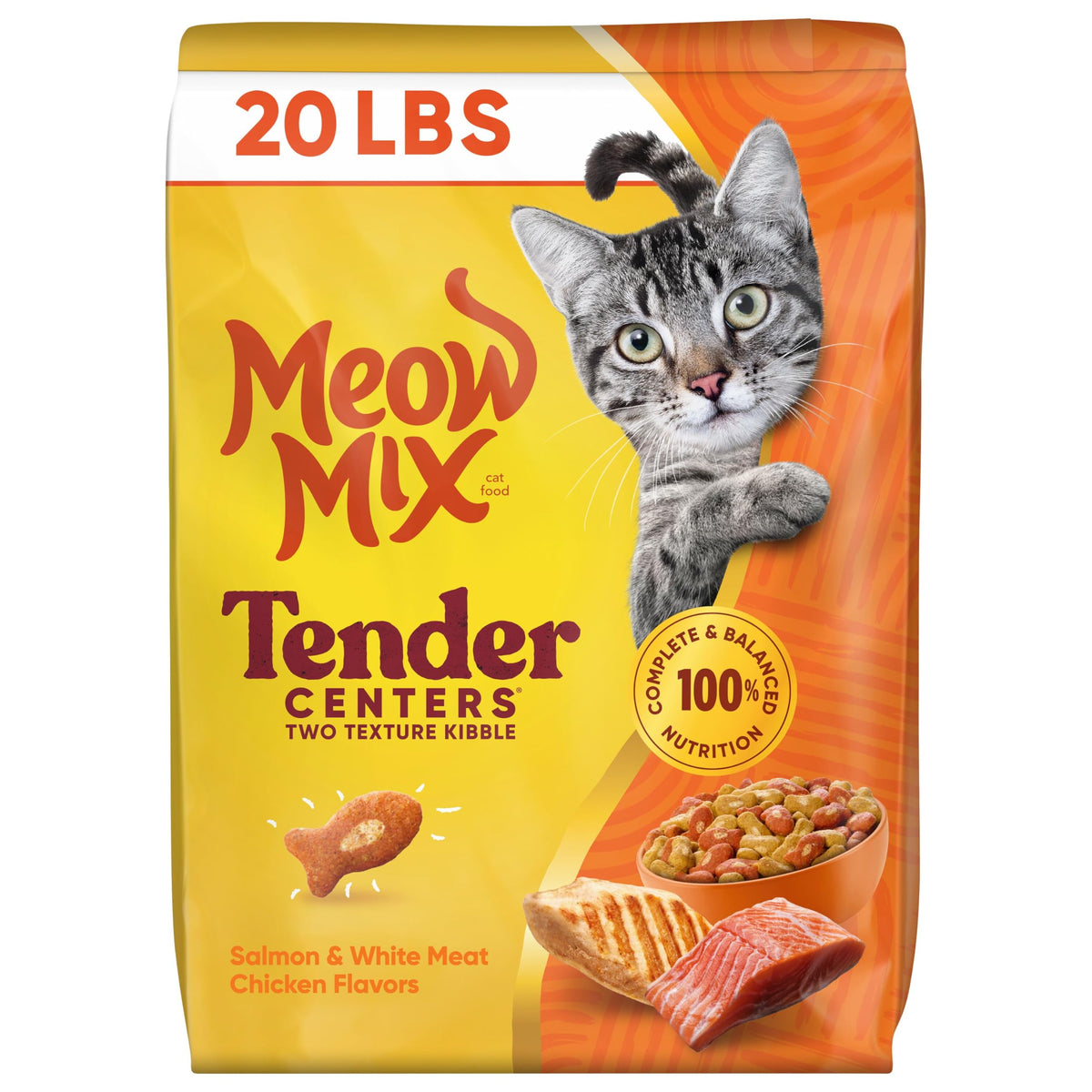 Salmon & White Meat Chicken Flavors 20 lb. Bag F90138