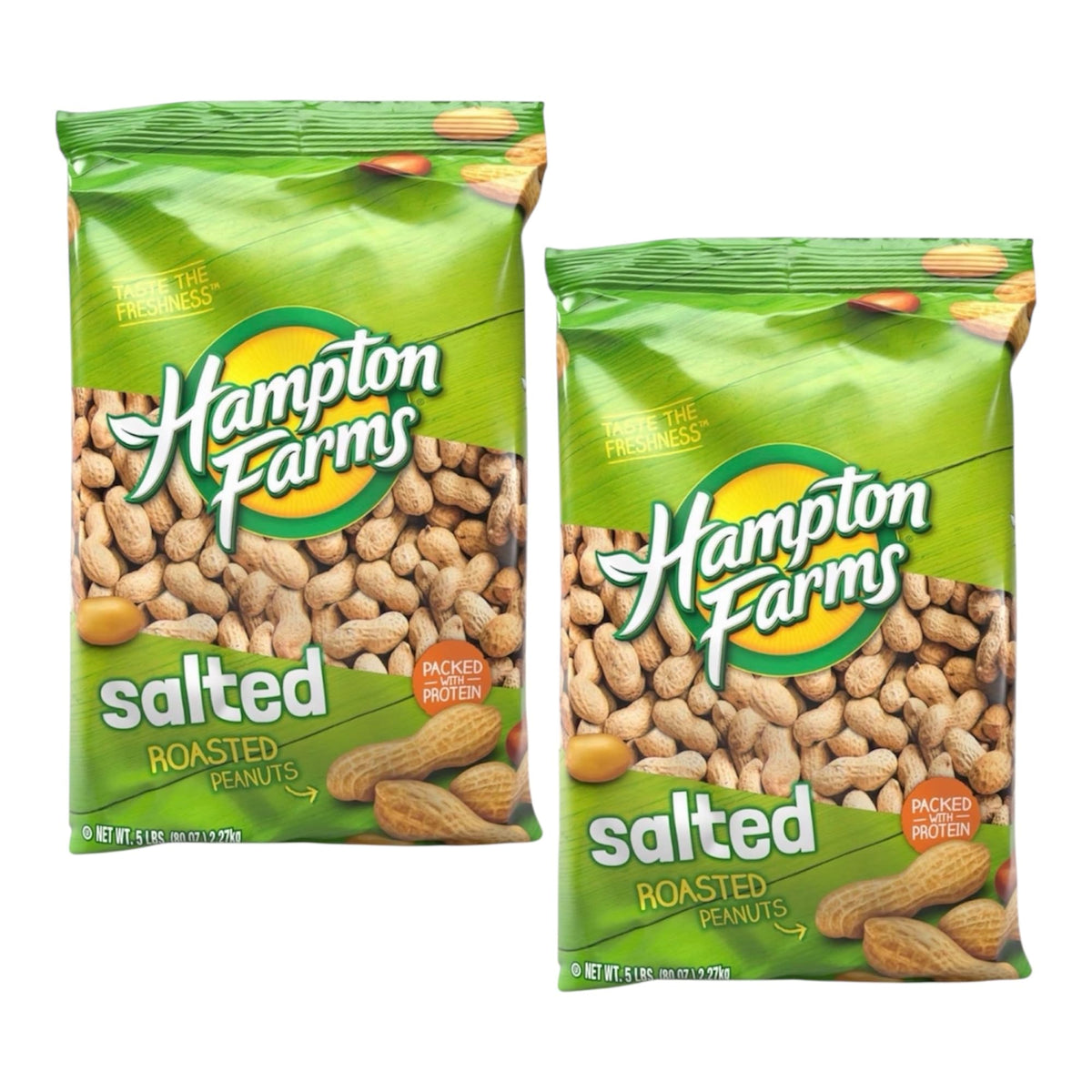 Salted In-Shell Peanuts 5 lb Bag Pack of 2 K47363