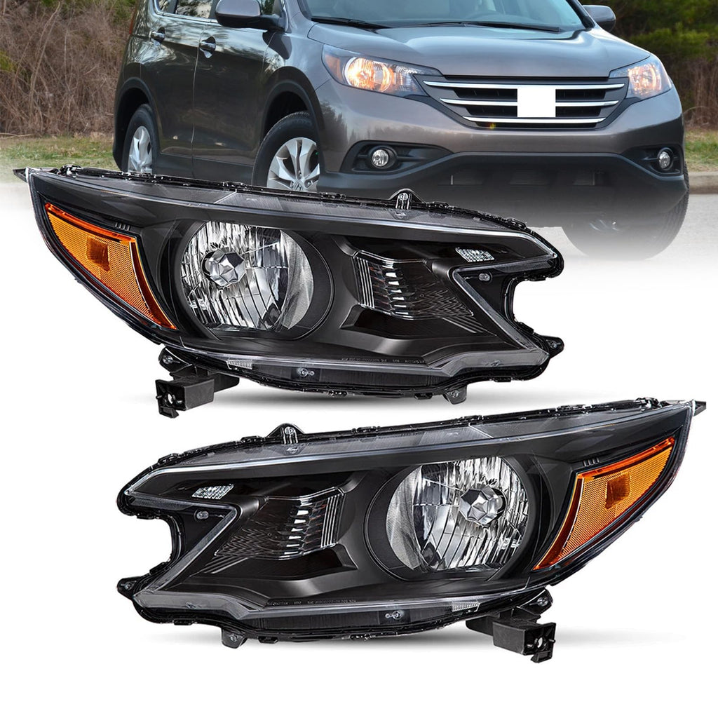 Black Halogen Headlight Assembly E66858
