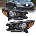 Black Halogen Headlight Assembly E66858