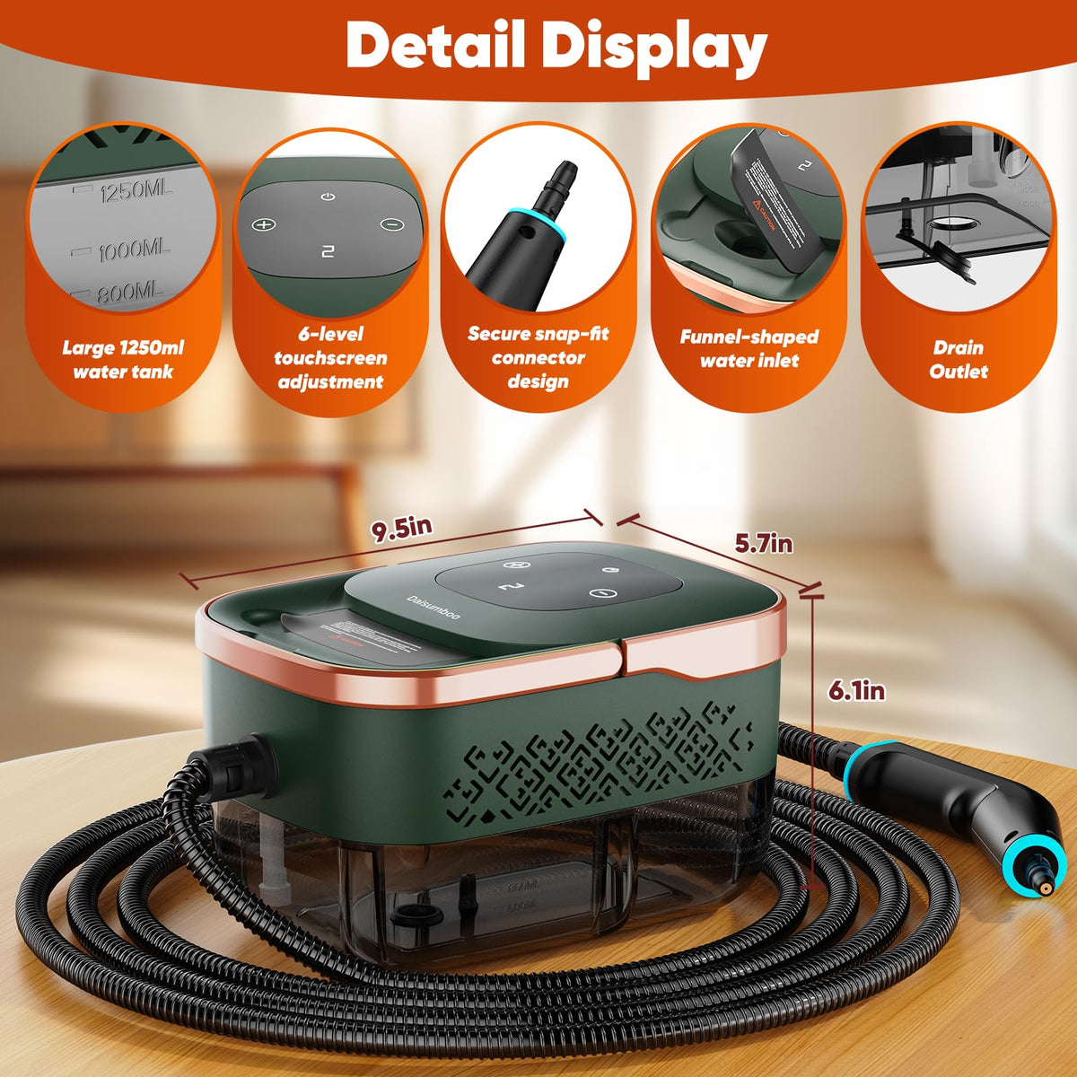 Handheld Pressurized Steam Cleaner Y757140