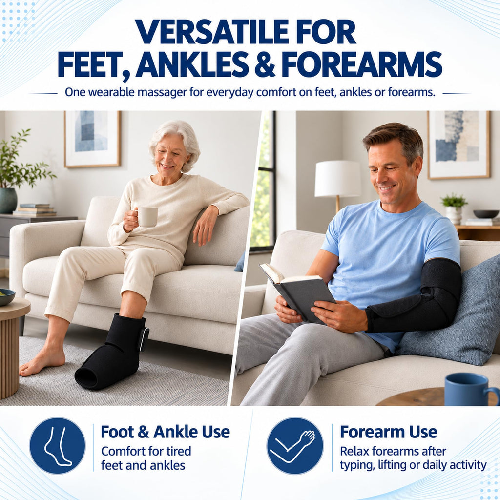 Cordless Air Compression Foot and Ankle Massager with Heat U68722