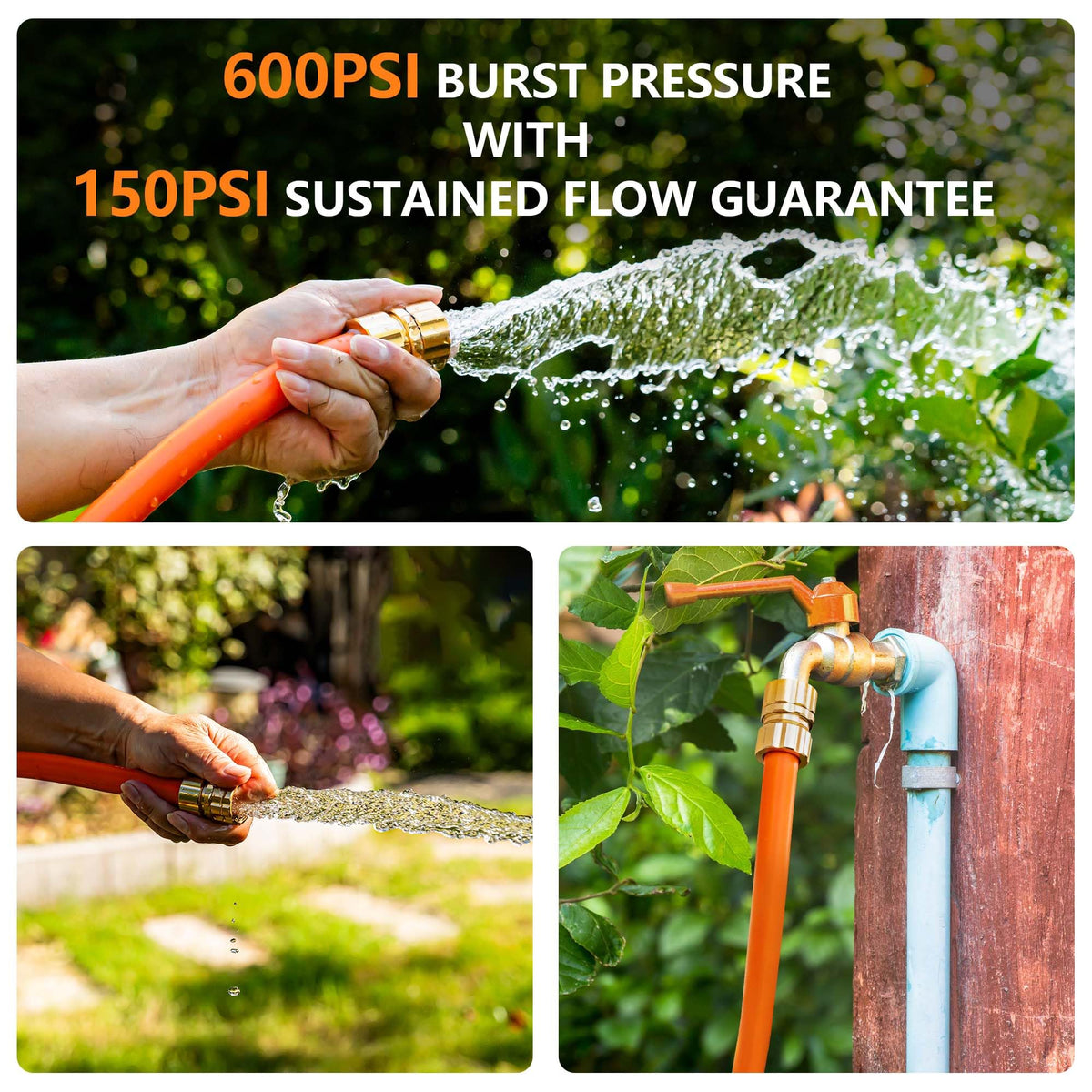 100ft x 5/8" All-weather Flexible Garden Hose L960032