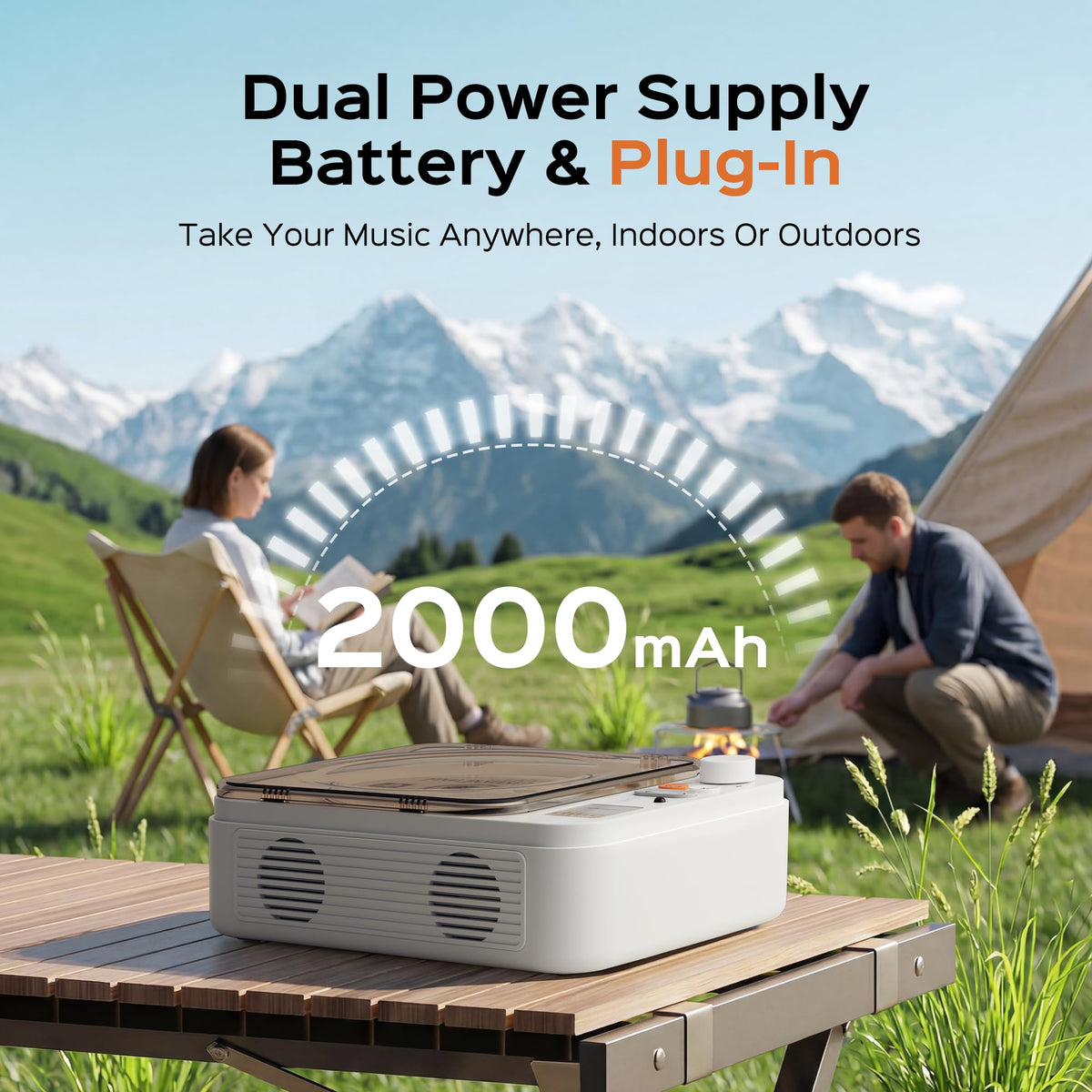 Portable CD Player with Bluetooth J8328