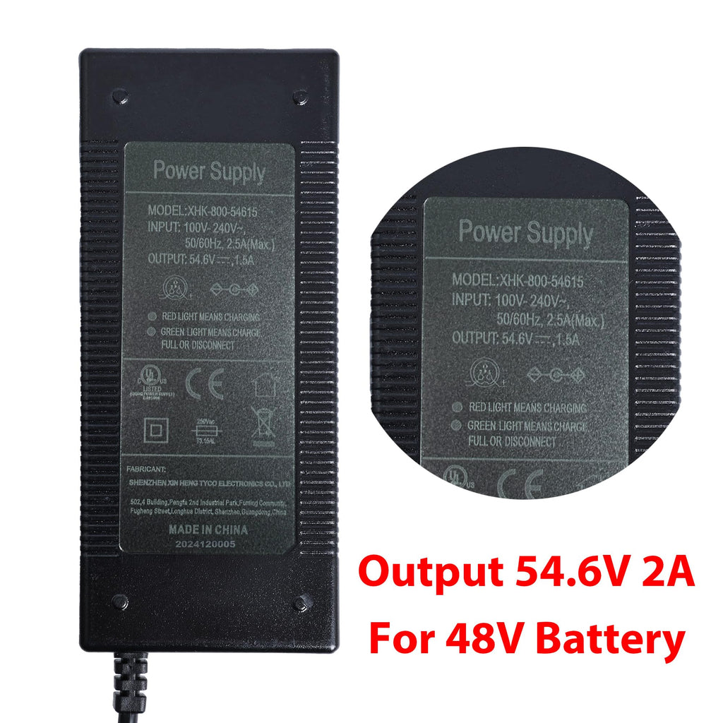 54.6V Power Adapter for Electric Bike Electric Scooter O323