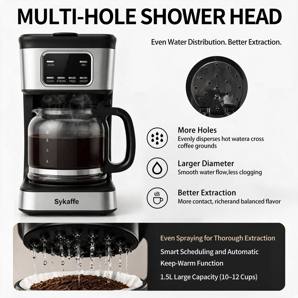 12 Cup Programmable Drip Coffee Maker Z3963