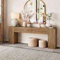 86-Inch Natural Oak Brown Console Table S494