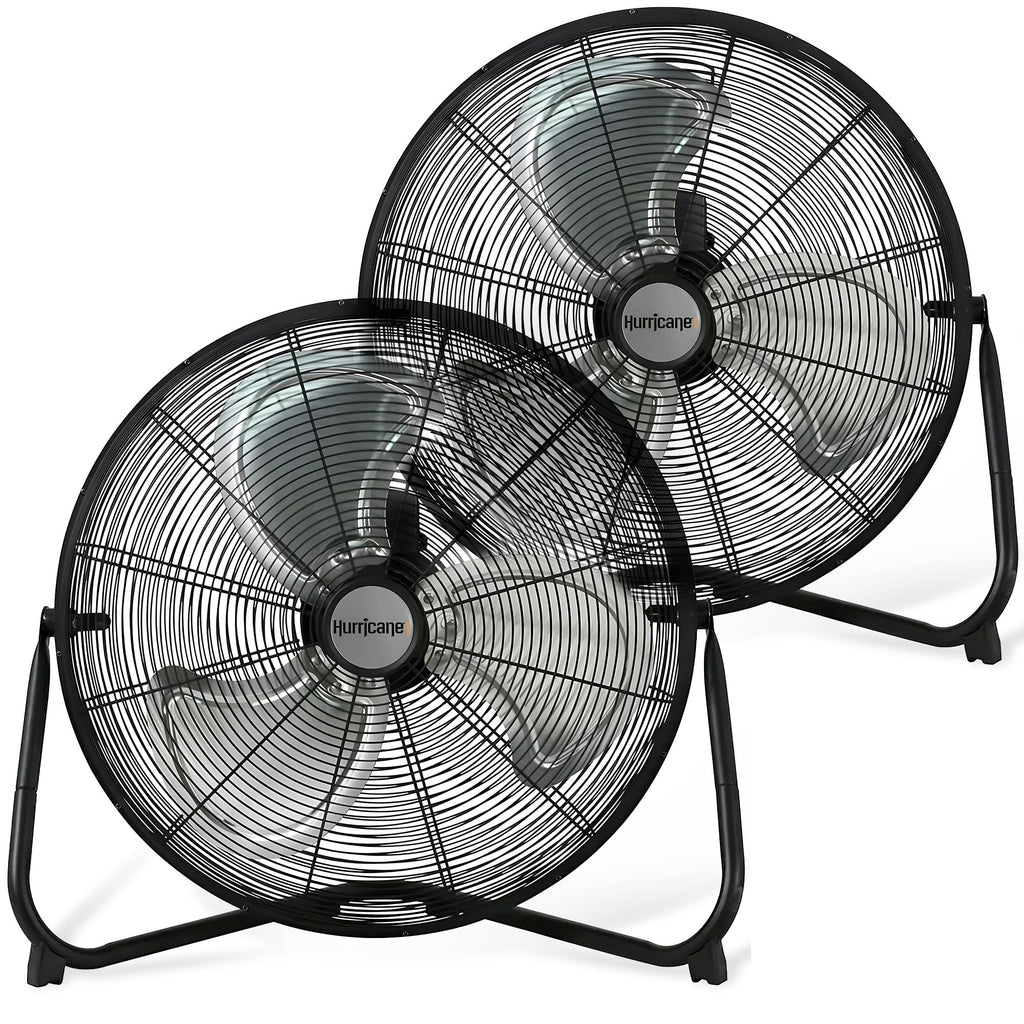 Black 20in 3 Speeds Floor Fan 2 Pack K966