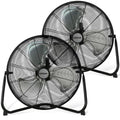 Black 20in 3 Speeds Floor Fan 2 Pack K966
