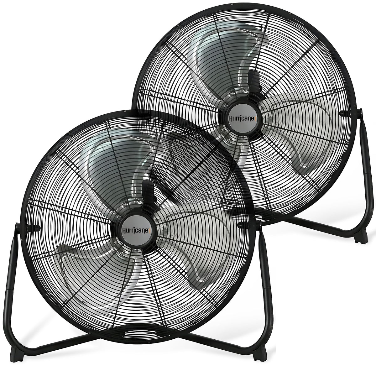 Black 20in 3 Speeds Floor Fan 2 Pack K966