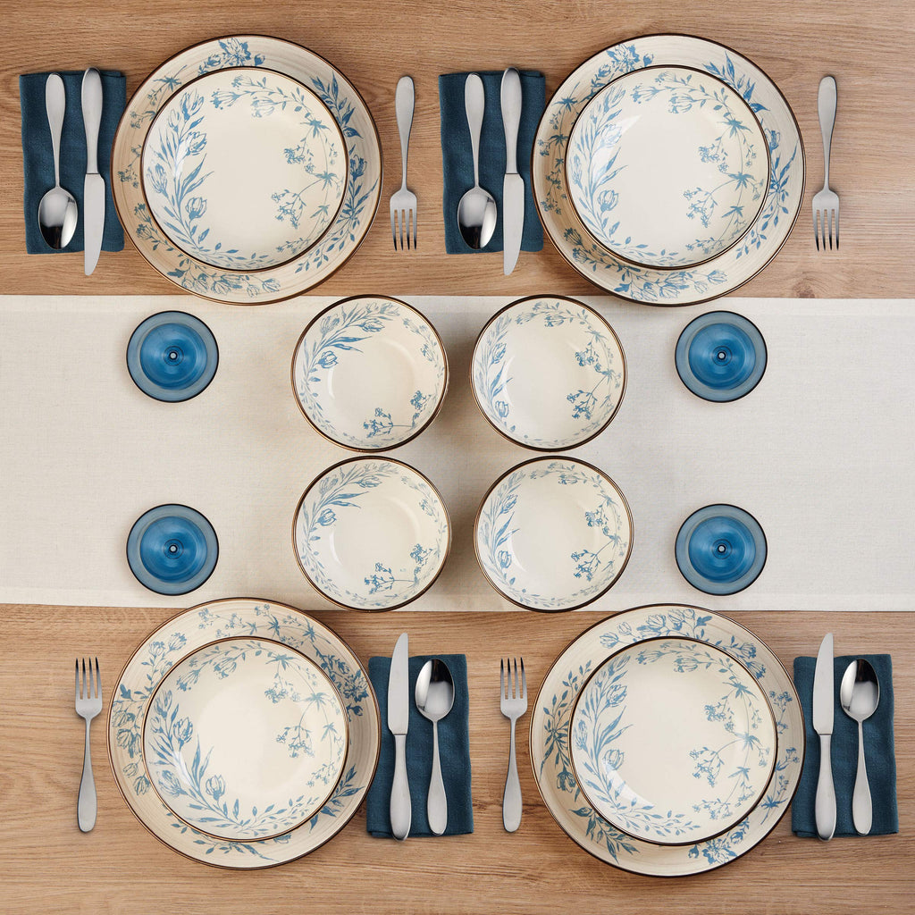 12 Piece Multicolor Dinnerware Set J2302