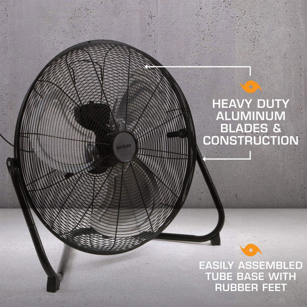 Black 20in 3 Speeds Floor Fan 2 Pack K966