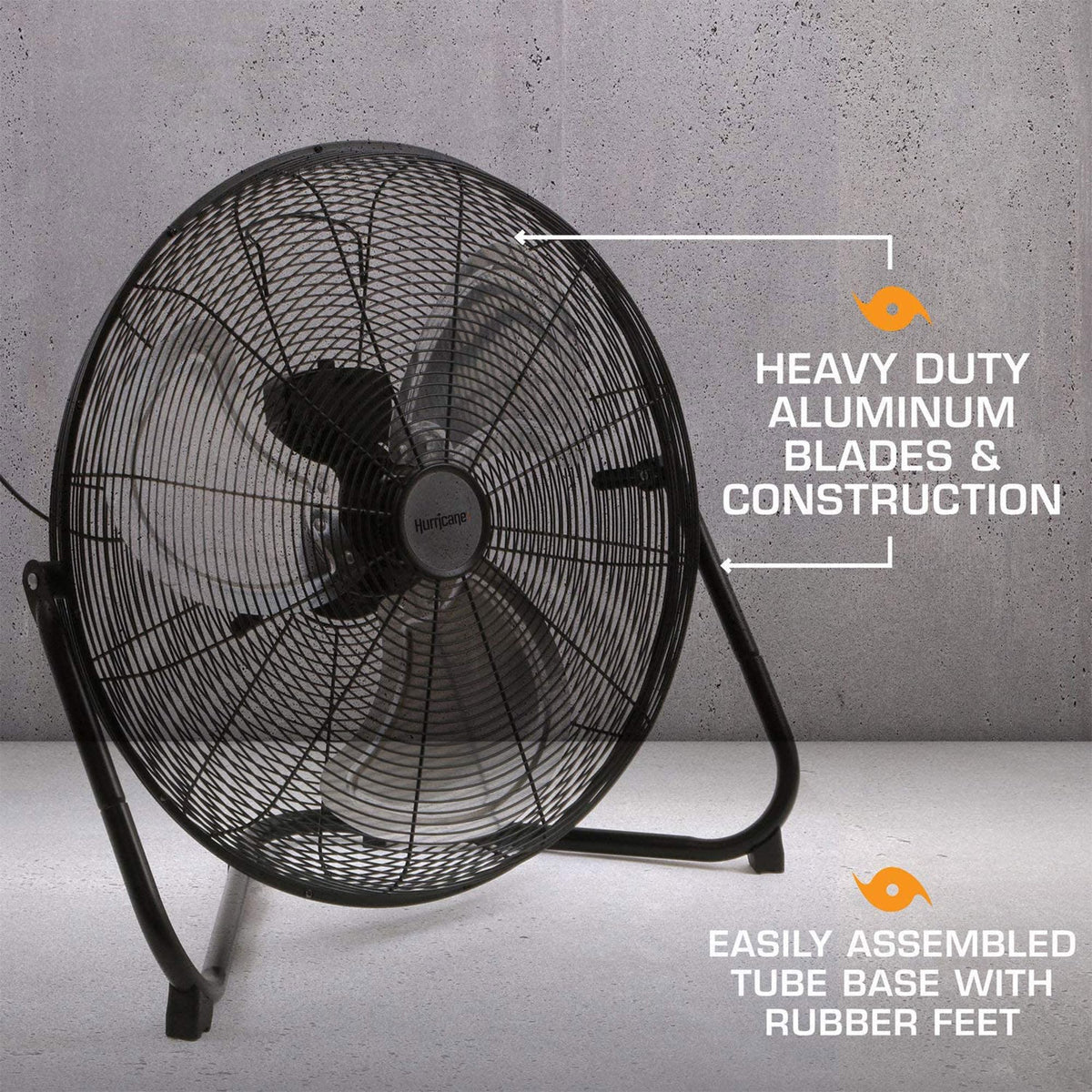 Black 20in 3 Speeds Floor Fan 2 Pack K966