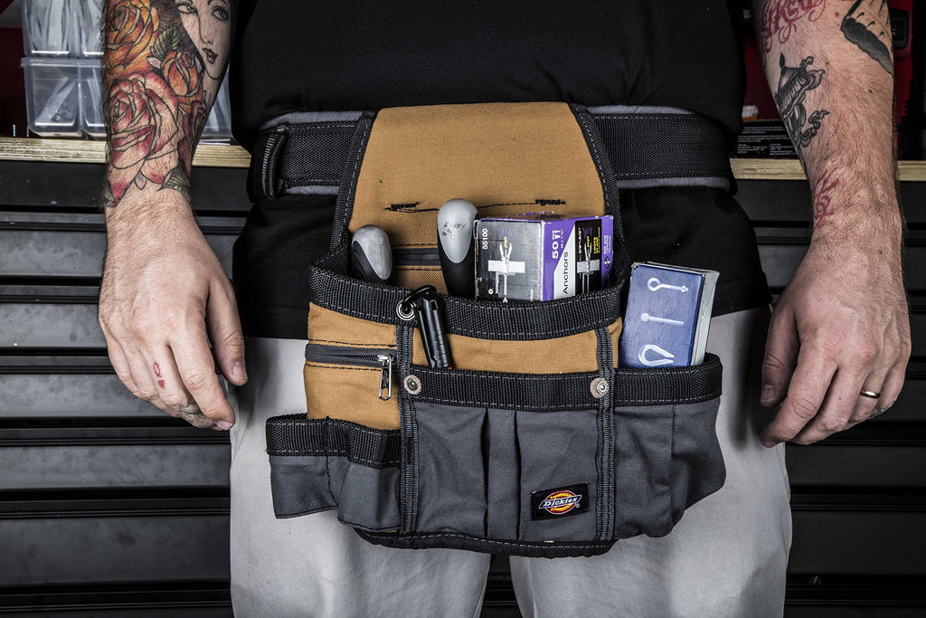 8-Pocket Padded Tool Belt Utility Pouch Adjustable 3-Inch Belt Canvas P5464
