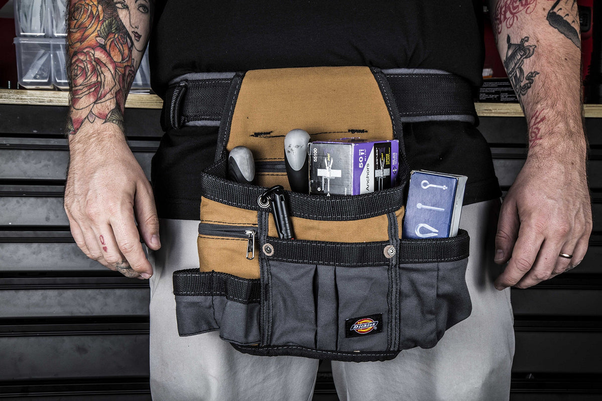 8-Pocket Padded Tool Belt Utility Pouch Adjustable 3-Inch Belt Canvas P5464