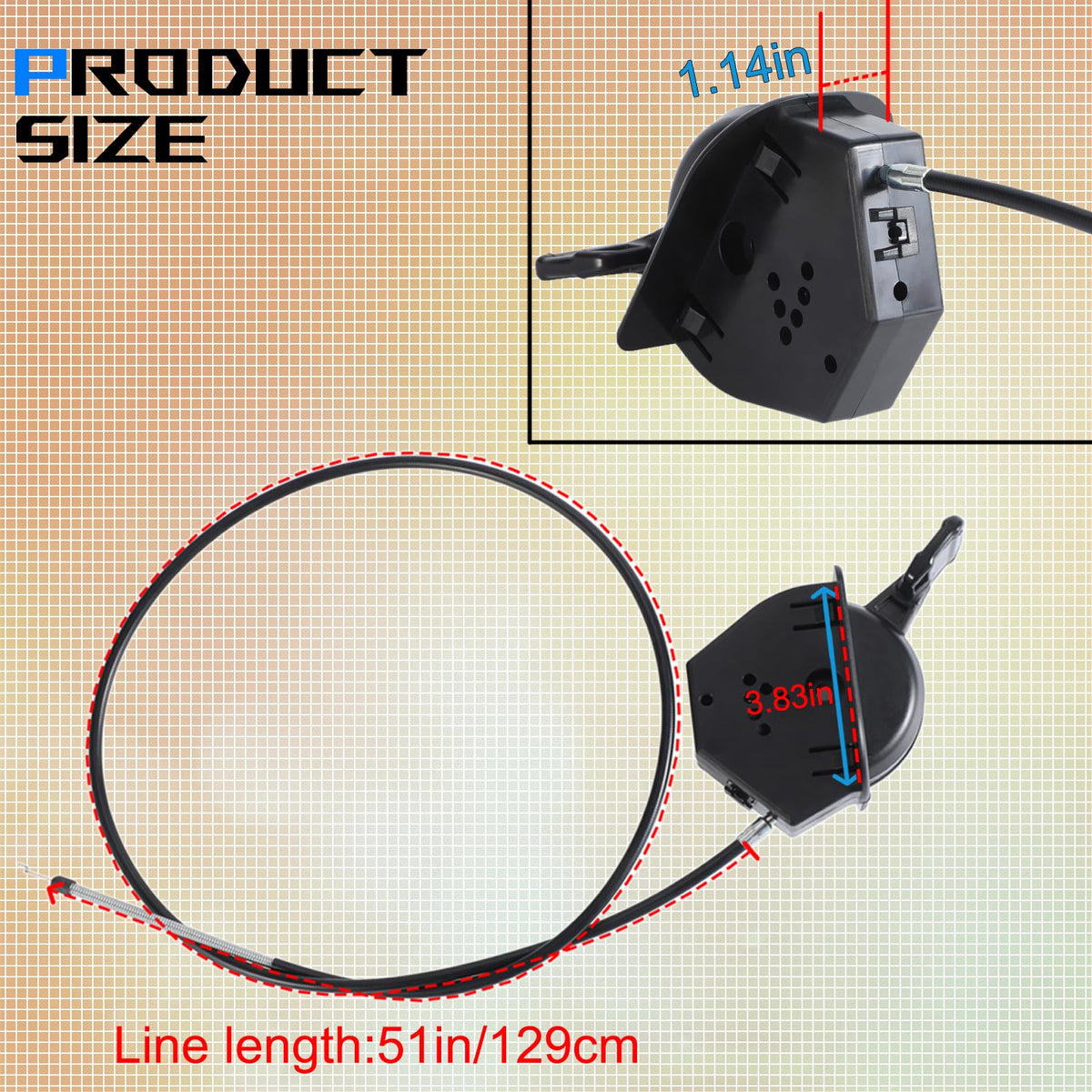 51" Throttle Choke Cable A86790